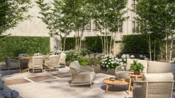 4 SEASONS OUTDOOR Gartensofa Rope 3-Sitzer braun