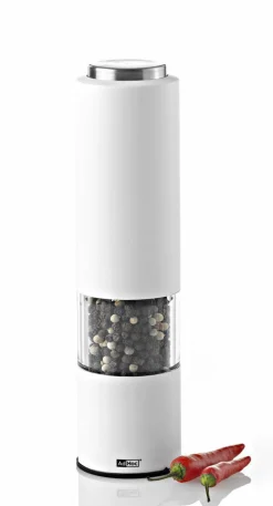 AdHoc Elektrische Pfeffer-/Salzmühle weiß