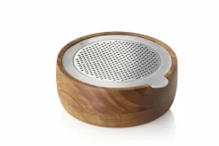 AdHoc Feinreibe mit Auffangbehälter braunsilberfarben