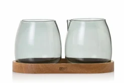 AdHoc Milch- und Zucker Set 230ml graubraun