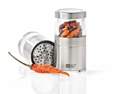 AdHoc Mini Chili-/Gewürzschneider silberfarbentransparent