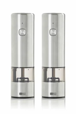AdHoc Pfeffer- und Salzmühle Set silberfarben