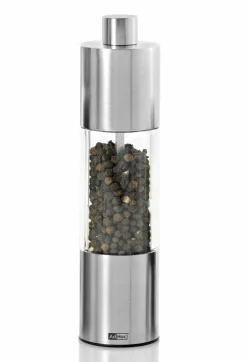 AdHoc Pfeffer-/Salzmühle silberfarbentransparent