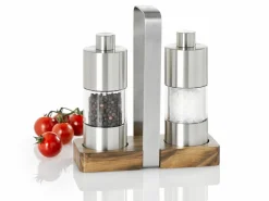 AdHoc Pfeffer-/Salzmühlen Menage braunsilberfarben