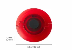 AdHoc Sekt-/Champagnerverschluss rot