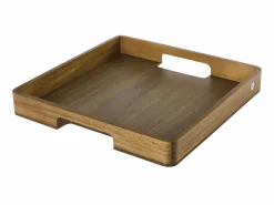 AdHoc Serviertablett 40x40cm braun