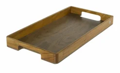 AdHoc Serviertablett 31x60cm braun