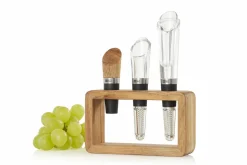 AdHoc Weingenießer Set 3tlg. schwarzbrauntransparent