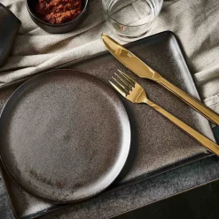 Aida Teller eckig 31,5x20cm braun