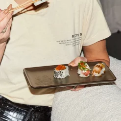 Aida Teller eckig 23,5x15cm braun