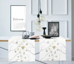 Apelt Tischläufer grauweißbeige
