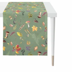 Apelt Tischläufer grünmehrfarbig