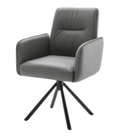 Armlehnenstuhl silberfarben