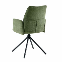 Armlehn-Polsterstuhl drehbar grün