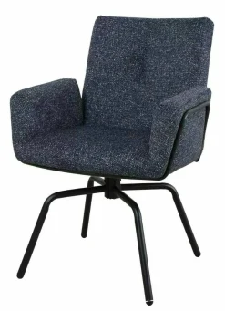 Armlehnstuhl drehbar blau