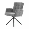 Armlehnstuhl drehbar grau