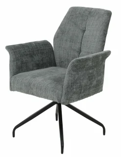 Armlehnstuhl drehbar grau