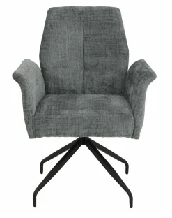 Armlehnstuhl drehbar grau