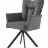 Armlehnstuhl drehbar grau