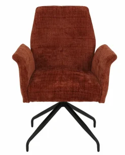 Armlehnstuhl drehbar rot
