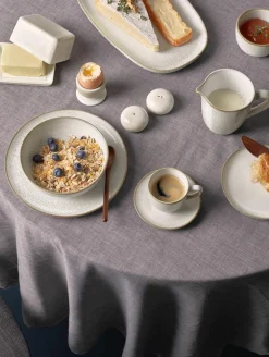 ASA Aperitifteller 2-geteilt 20 cm beige