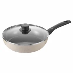 BALLARINI Schmorpfanne mit Deckel 28cm beigeschwarz