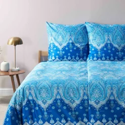 Bassetti Satin-Bettgarnitur blau