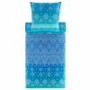 Bassetti Satin-Bettwäsche blau