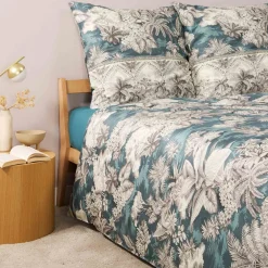 Bassetti Satin-Bettwäsche grün