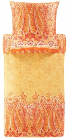 Bassetti Satin-Bettwäsche orange