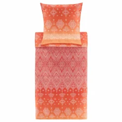 Bassetti Satin-Bettwäsche orange