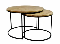 Beistelltisch 2`er Set braun