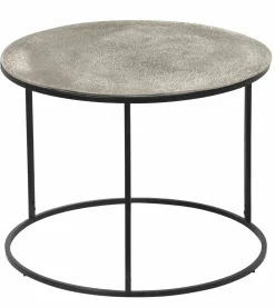 Beistelltisch schwarzsilberfarben