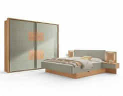 Bettanlage beigegrün