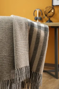 Biederlack Plaid beige