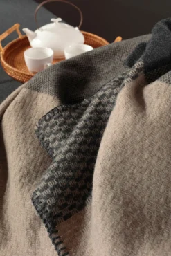 Biederlack Plaid braun