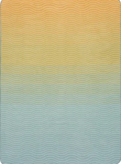 Biederlack Wohndecke gelbblau