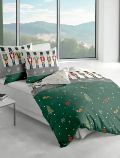 Bierbaum Biber-Bettwäsche grün