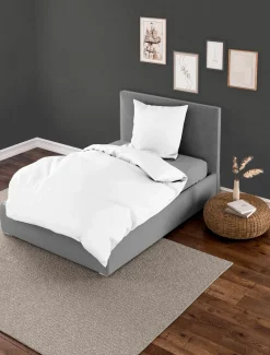 Bierbaum Biber-Bettwäsche weiß