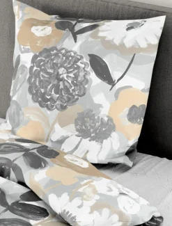 Bierbaum Mako-Satin-Bettwäsche braun