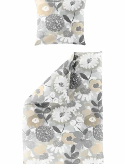 Bierbaum Mako-Satin-Bettwäsche braun