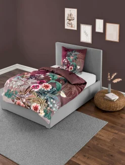 Bierbaum Mako-Satin-Bettwäsche rot