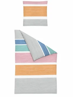 Bierbaum Seersucker-Bettwäsche mehrfarbig