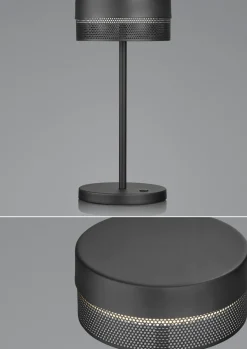 B-Leuchten LED - Akku - Tischleuchte 1flg schwarz