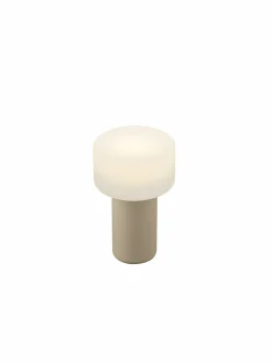 B-Leuchten LED-Akkuleuchte 1flg beige