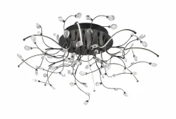 B-Leuchten LED-Deckenleuchte 8flg schwarz