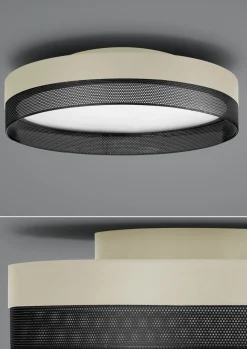 B-Leuchten LED-Deckenleuchte 1flg schwarz