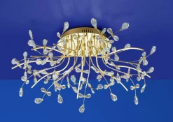 B-Leuchten LED-Deckenleuchte 8flg gelb