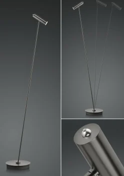 B-Leuchten LED-Stehleuchte 1flg goldfarben