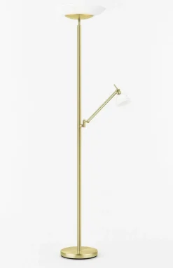 B-Leuchten LED-Stehleuchte 2flg gelb